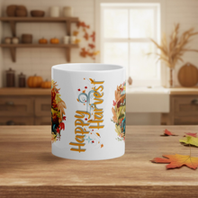 Load image into Gallery viewer, Happy Harvest - White Mug | Autumn-Themed Coffee Mug