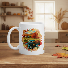 Load image into Gallery viewer, Happy Harvest - White Mug | Autumn-Themed Coffee Mug