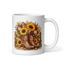 Load image into Gallery viewer, Boots & Blooms – Rustic Country Coffee Mug