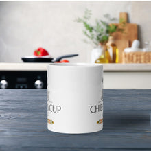 Load image into Gallery viewer, Back side view of white glossy mug  
