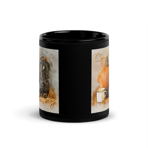 Country Cozy Black Mug