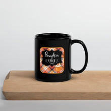 Load image into Gallery viewer, Yellow Red Plaid Black Mug
