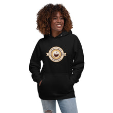 Load image into Gallery viewer, Person wearing a black hoodie with a tiger graphic and 'Chiefy's Cup Coffee Co' text on a white background
