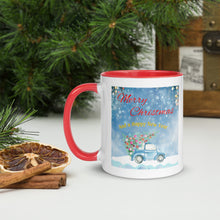 Load image into Gallery viewer, Merry Christmas White Colored Rim Mug
