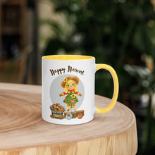 Load image into Gallery viewer, Happy Harvest White Colored Rim Mug
