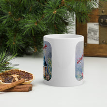 Load image into Gallery viewer, Happy Holidays Gold Twinkle White Mug
