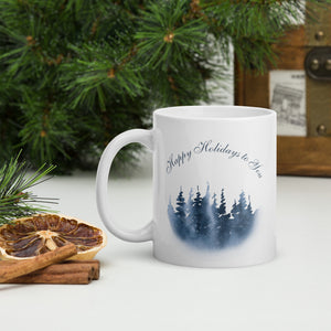 Happy Holidays White Mug