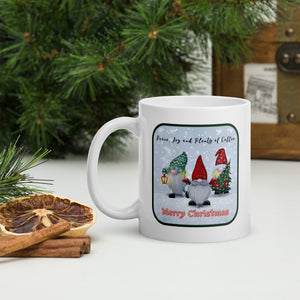 Merry Gnome Christmas White Mug