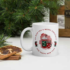 We Wish You A Merry Christmas White Mug