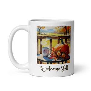 Welcome Fall White Mug