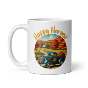 Happy Harvest White Mug