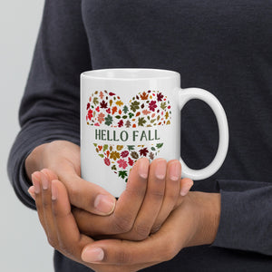 Hello Fall White Mug