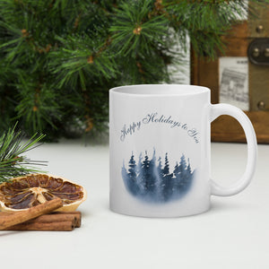 Happy Holidays White Mug