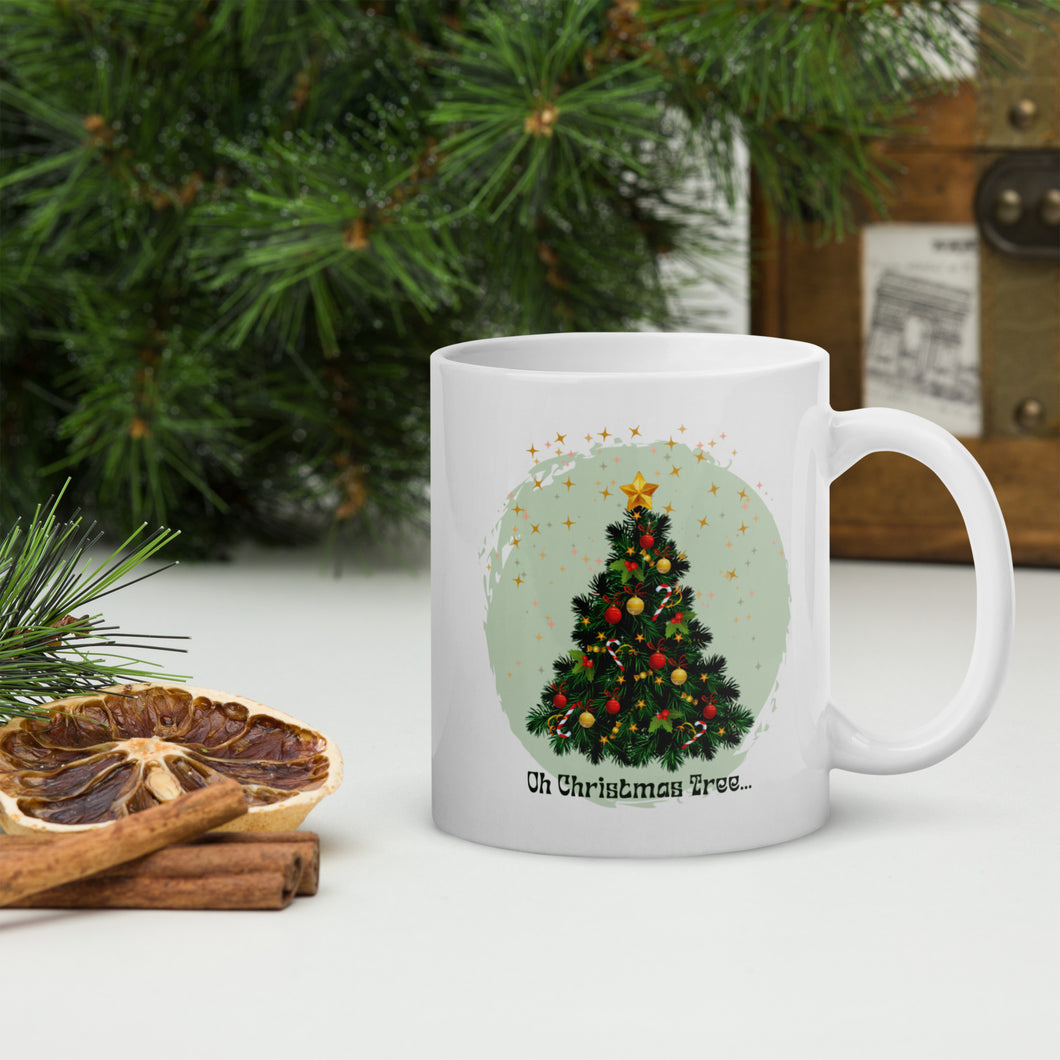 Oh Christmas Tree White Mug