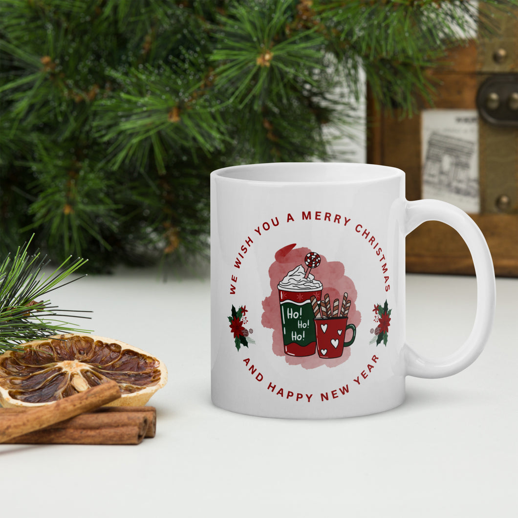 We Wish You A Merry Christmas White Mug