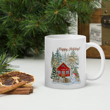 Load image into Gallery viewer, Snowman Holiday  White Mug
