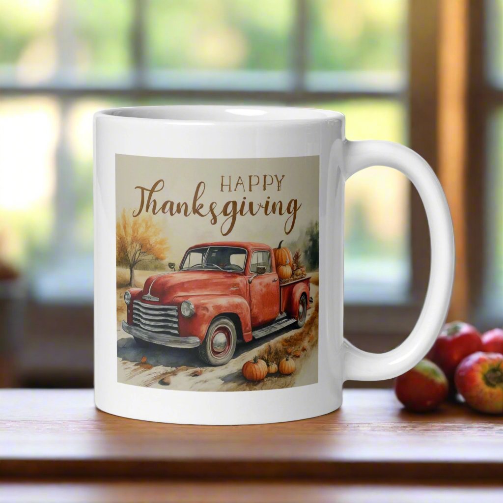 Thanksgiving White Mug